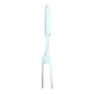 EKCO White Kitchen Carving Fork - Durable Two-Prong Serving Fork